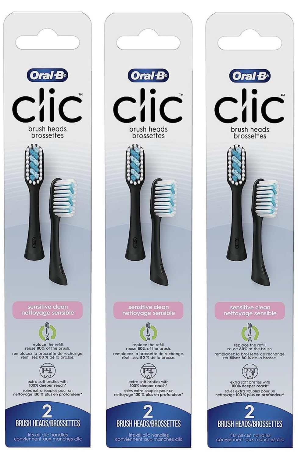 Amazon.co.jp: Oral-B Clic 歯ブラシ センシティブクリーン 交換用